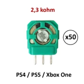 50 Adet 2.3k PS4 PS5 Xbox One Mikro Direnç Potans Micro Switch Yeşil thumbnail 1