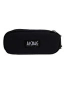 Oval Pencil Case-Oval Tip Geniş Iç Hacimli Siyah Kalem Kutusu Kalemlik - 2