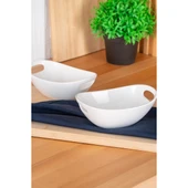 BİANCO PERLA OVAL KASE - 16.5 CM - 2