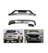 Hyundai Tucson 2019+Uyumlu Ön Ve Arka Tampon Koruma Difüzör - 2
