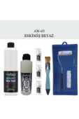 Cadence Boya Fayans Tezgah B-Ambiente Islak Zemin Aw-03 Esk.Beyaz 500Ml Katalizör 30Gr Taş Vernik 250 Saten Rulo Set - 1