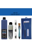 Cadence Boya Fayans Tezgah B-Ambiente Islak Zemin Aw-09 Gece Mavisi 500Ml Katalizör 30Gr Taş Vernik 250 Saten Rulo Set - 1