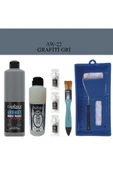 Cadence Boya Fayans Tezgah B-Ambiente Islak Zemin Aw-22 Grafiti Gri 500Ml Katalizör 30Gr MAT Taş Vernik 250 Saten Rulo S - 1