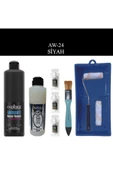 Cadence Boya Fayans Tezgah B-Ambiente Islak Zemin Aw-24 Siyah 500Ml Katalizör 30Gr Taş Vernik 250 Saten Rulo Set - 1