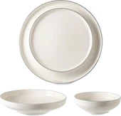 Sembol Helen Sıl ver 6 Kişilik 24 Parça Yemek Takımı - 1