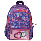 Joy's Cool Zincir Kalp İşlemeli Anaokulu Çantası - 1