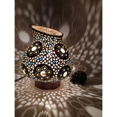 Yuvarlak Çiçek Modeli Su Kabağı Lamba - 1