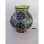 Yuvarlak Çiçek Modeli Su Kabağı Lamba - 2