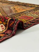 112 x 167 cm Yıkanabilir  Küçük Boy Sarı tonları olan El Dokuma Uşak Kilimi - 2