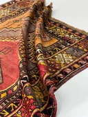 112 x 167 cm Yıkanabilir  Küçük Boy Sarı tonları olan El Dokuma Uşak Kilimi - 4