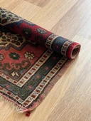 57x60 cm Küçük Vintage El Dokuma Kilim, Çiçek Desenli Geleneksel Türk Halısı, Küçük Dekoratif Halı, Harika Hediye - 5