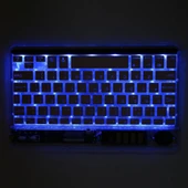 Technopc Ultrapad UP10.SI36LA 10.1" Uyumlu Kablosuz Bluetooth Şarjlı Transparan Rgp 7 Renk Işıklı Klavye - Gri - 7