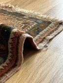 52x59 cm Türk Vintage Küçük Halı, El Dokuma Yün Halı, Ev ve Ofis İçin Küçük Alan Halısı, Geleneksel Kayseri Halısı - 10