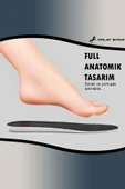 87X Yumuşak Ortopedik Tabanlık,rahat Tabanlık,konfor Tabanı,spor Tabanlığı,erkek,kadın,siyah thumbnail 6