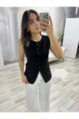 SİYAH SÜET YELEK - 1