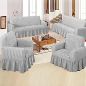 upmall Bürümcük Koltuk ,kanepe , Çekyat Örtüsü, Lastikli Koltuk Kılıfı 3311TAKIM - 5