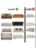 upmall Bürümcük Koltuk ,kanepe , Çekyat Örtüsü, Lastikli Koltuk Kılıfı 3311TAKIM - 9