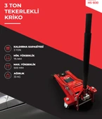 Powerfull 3 Ton Düşük Profil Çift Pistonlu Garaj Krikosu - 5