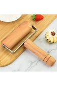Ahşap Saplı Rulo Hamur Açma Rulosu Mini Oklava Mantı Pizza Börek Hamuru Açıcı Şekillendirici Merdane - 2