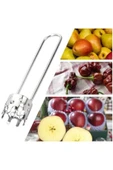 16x4 cm Çelik Dolmalık Biber Kabak Oyucu Patlıcan Dolması Oyacağı Sebze Çekirdek Çıkarıcı Oyacak - 8
