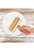 Ahşap Saplı Rulo Hamur Açma Rulosu Mini Oklava Mantı Pizza Börek Hamuru Açıcı Şekillendirici Merdane - 3