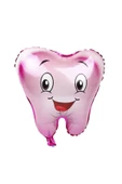 Diş Şeklinde Folyo Balon Pembe thumbnail 1