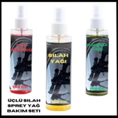 Uyguna-Yakala Sprey Yağ Üçlü Silah Bakım Seti -YAG-003 - 1