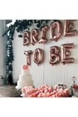Bride To Be Yazılı Folyo Balon Konsepti Rose Gold Renkli Bekarlığa Veda Partisi Büyük Balon Seti - 2