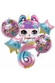 Unicorn Lol Bebek Konsept 6 Yaş Balon Doğum Günü Set Yaş Balon Set thumbnail 1