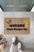 Dijital Baskı Kişiye Özel İç Kapı Dekorasyon Paspas PS11316 - 1