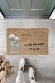 Dijital Baskı Kişiye Özel İç Kapı Dekorasyon Paspas  PS11253 - 3