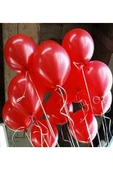Latex Kırmızı Balon 10 Adet - 1