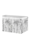 Masa Kenarı Eteği Ve Fonsüsü Metalize Gümüş 90 cm x 350 cm - 1
