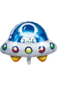 Uzay Konsept Doğum Günü Uzay Ufo Gemisi Folyo Balon thumbnail 1