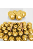 Gold Krom Balon Parlak Altın Renk Balon Yüksek Kaliteli Mirror Aynalı Balon 30cm (10 Adet) thumbnail 2