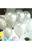 Latex Gümüş Balon 10 Adet - 1