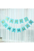 Happy Bırthday Banner Yazı Ve Konfetili Şeffaf Balon Seti - 6