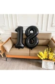 1 Yaş Siyah Rakam Balonlu Şimşek Mcqueen Balon Seti Arabalar thumbnail 6