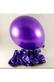 Mor Balon Violet Renk Balon Lateks Balon Doğum Günü Balonu Mor Renk 10 Adet thumbnail 2