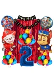 Paw Patrol 2 Yaş Balon Seti Paw Patrol Doğum Günü Set Paw Patrol Marshlall Chase thumbnail 1
