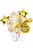 Orman Hayvanları Sincap 6 Yaş Balon Set Balon Folyo Set Konsept Sincap Doğum Günü Set Yaş Balon - 1