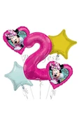 Minnie Mouse 2 Yaş Balon Set Balon Folyo Set Minnie Mouse Konsept Doğum Günü Set Yaş Balon thumbnail 1