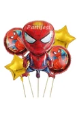 Spiderman Örümcek Adam Balon Set Balon Folyo Set Spiderman Konsept Doğum Günü Set Yaş Balon - 1