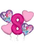 My Little Ponny 8 Yaş Balon Set Balon Folyo Set My Little Ponny Konsept Doğum Günü Set Yaş Balon thumbnail 1