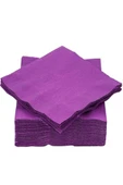 Renkli Kağıt Peçete 20'li Mor Renk 33x33 - 1