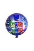 Pijamaskeliler Yaş Balon Seti Pjmasks Konsept Helyum Balon Set Pijamaskeli Doğum Günü Set thumbnail 6