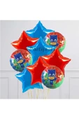 Pijamaskeliler Balon Seti Pjmasks Konsept Helyum Balon Set Pijamaskeli Doğum Günü Set thumbnail 1