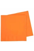 Renkli Kağıt Peçete 16'li Turuncu Renk 33x33 - 1