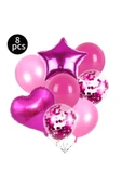 Barbie 4 Yaş Balon Seti Barbie Konsept Parti Barbie Pembe Doğum Günü Balon Seti thumbnail 2