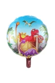 Orman Tema Jurassic Park Dinozor Konsept Yeşil Rakam Balon 9 Yaş Dev Balonlu Doğum Günü Balon Set - 3